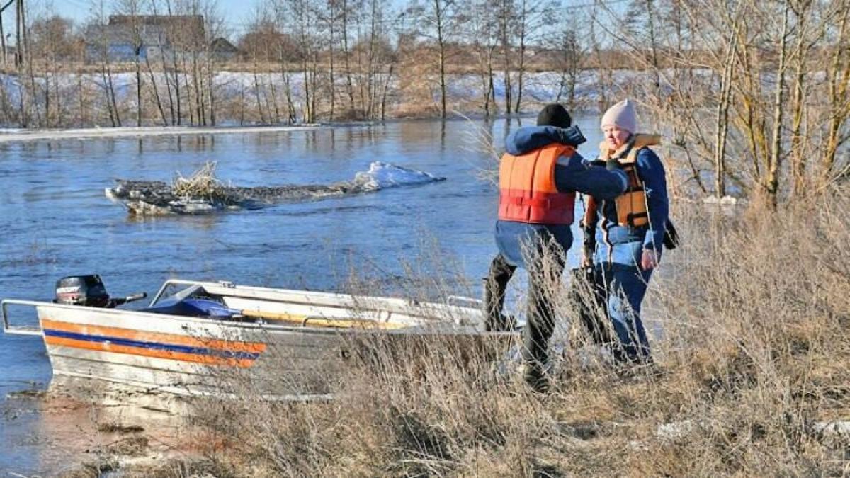 На Медведице и Большом Иргизе спасатели переправляют людей на лодках